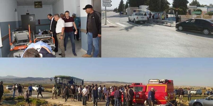 الكاف .. إثر حادث حافلة نقل التلاميذ ..إجراءات استعجالية ... وطبيبة أسنان تتعهد بعلاج تلميذة - جريدة مانشيت