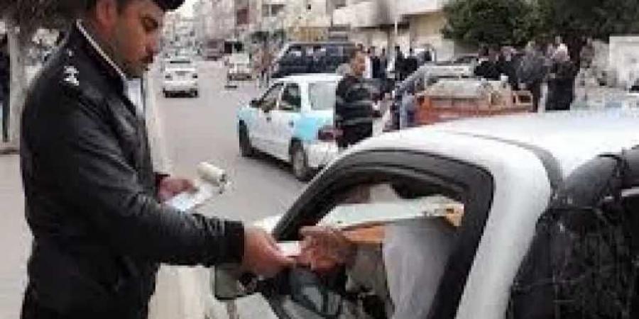 تحرير 1447 مخالفة السير بدون لوحات و481 مواكب زفاف بدون تصريح بالدقهلية